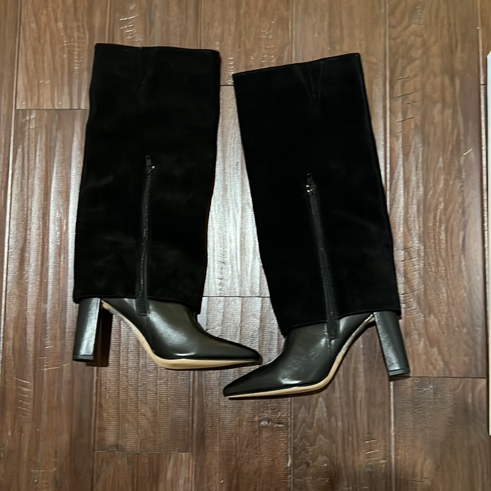 Charles David Suede Overlay Leather boot - Picture 6 of 7